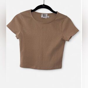 Princess Polly Tan Crop Top